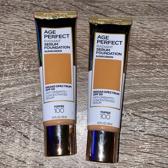 L'Oreal Paris Age Perfect Radiant Serum Foundation Makeup 100 Toffee new - Picture 1 of 5